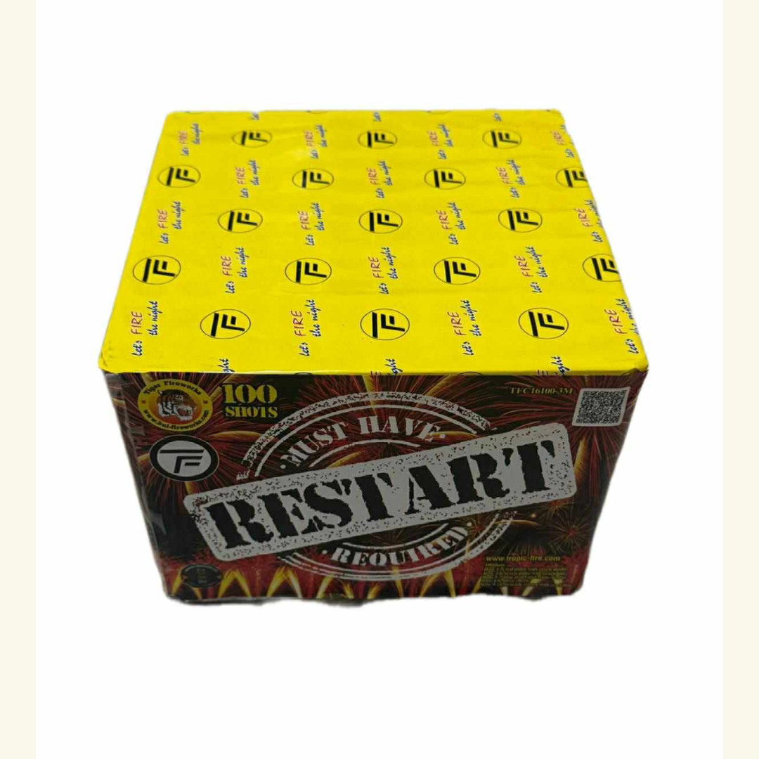 Baterie de artificii Restart 100 focuri, calibru 20